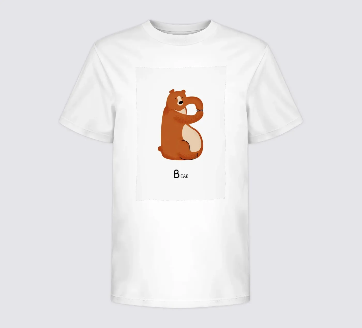 B for Bear t-shirt bambini da Little Flourishes