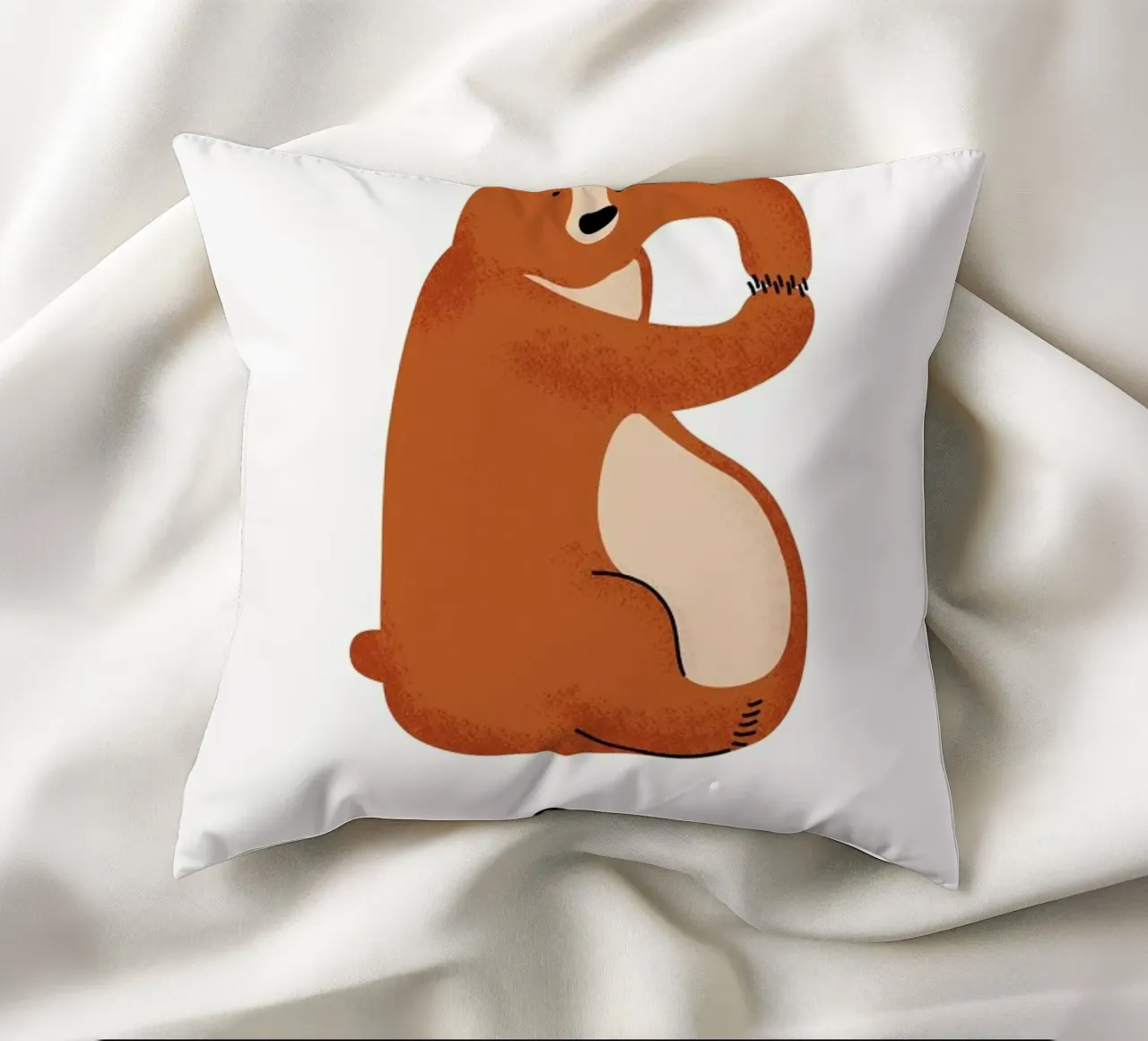 B for Bear cuscino da Little Flourishes