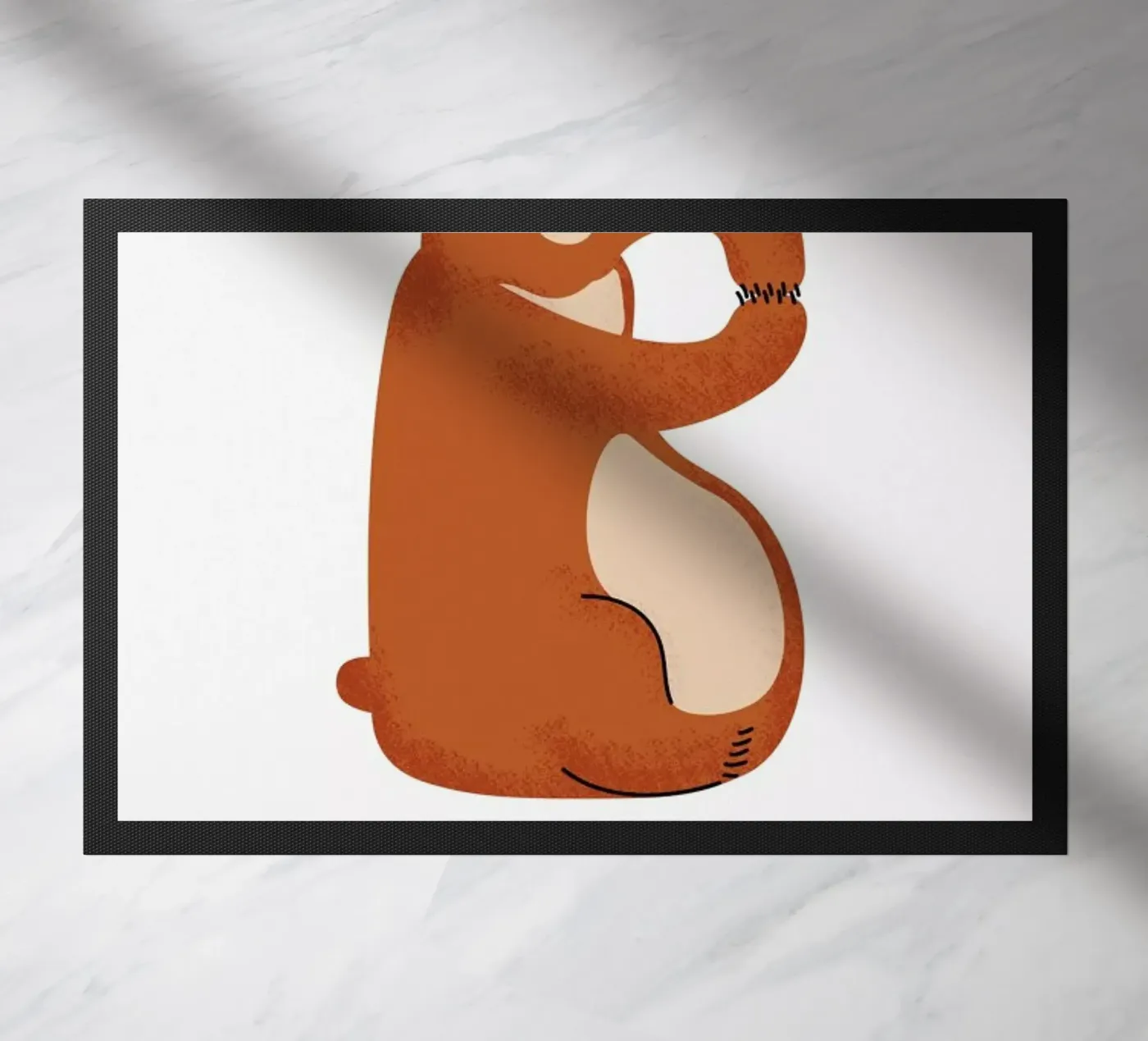 B for Bear doormat by Little Flourishes