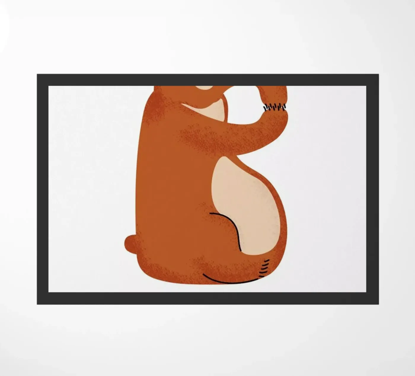 B for Bear doormat by Little Flourishes