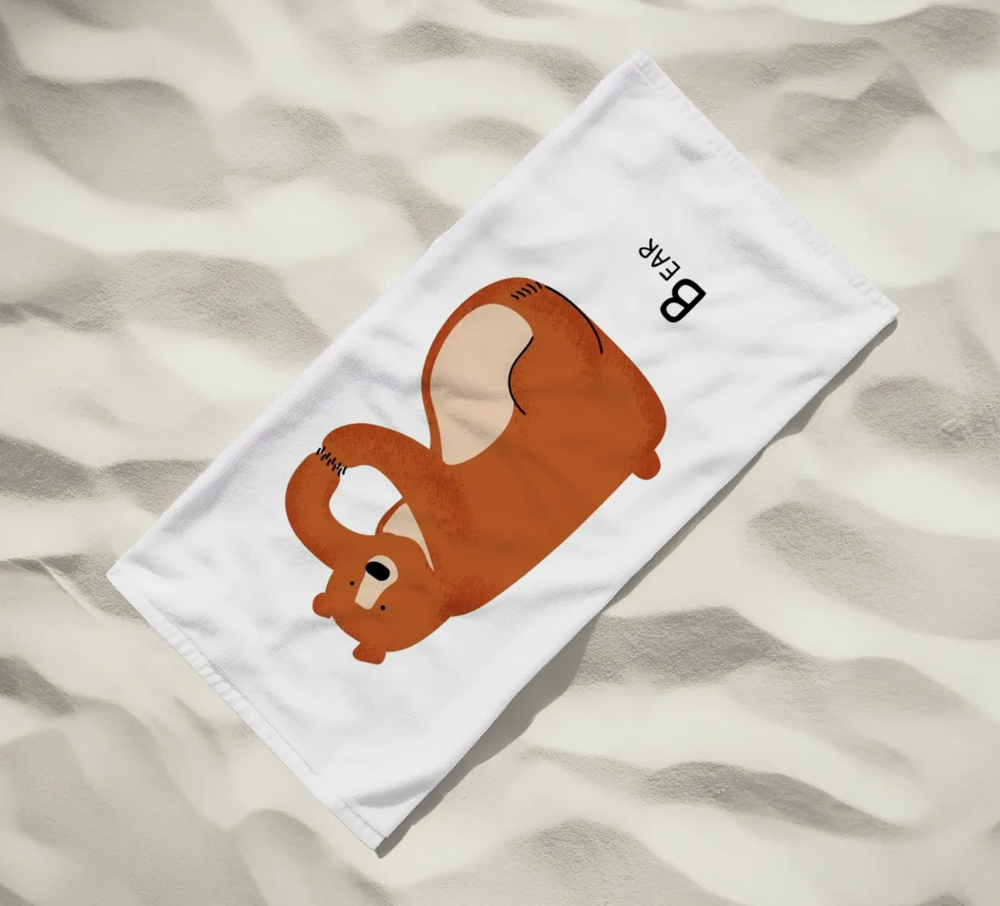 B for Bear telo mare da Little Flourishes