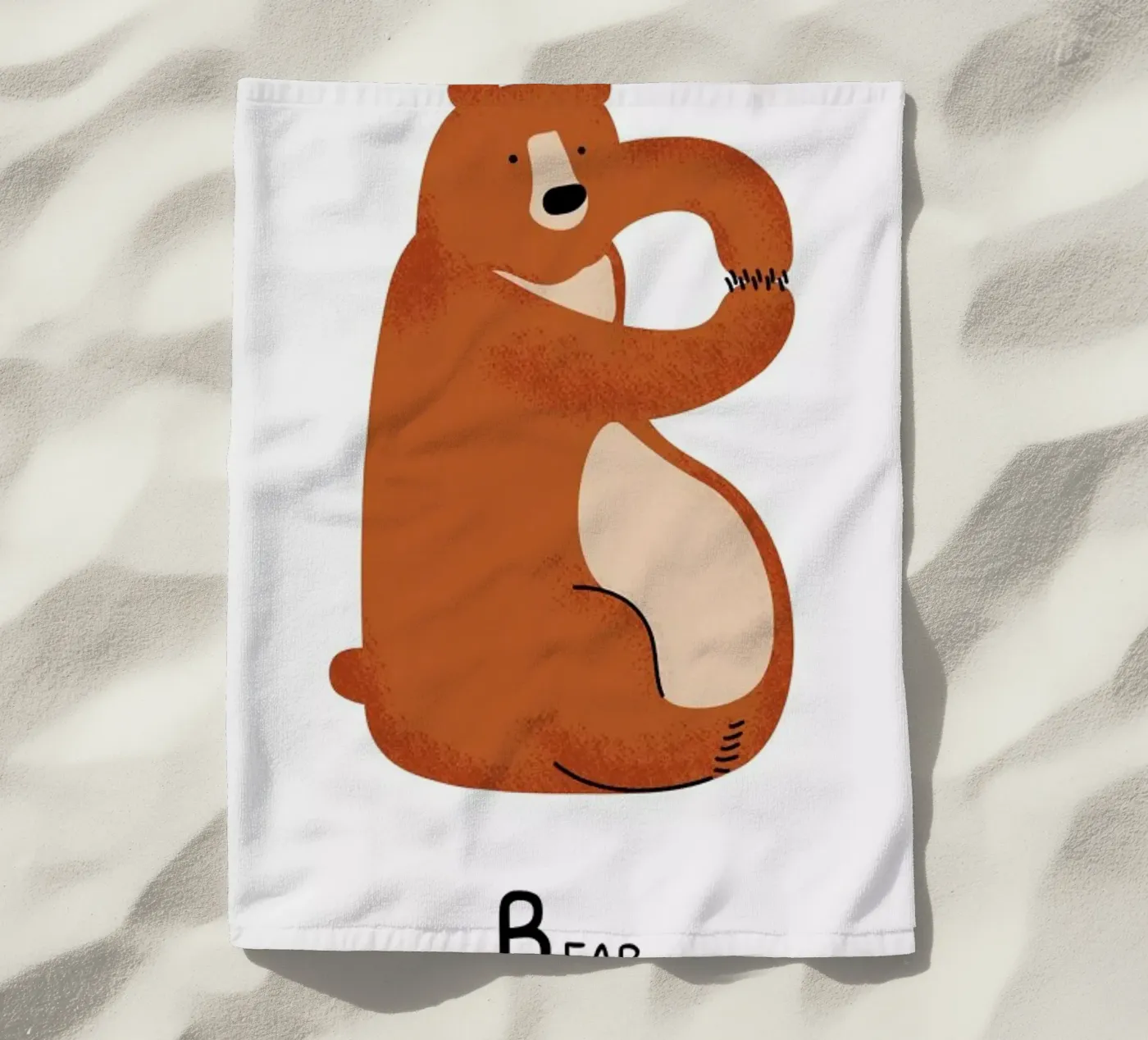 B for Bear telo mare da Little Flourishes
