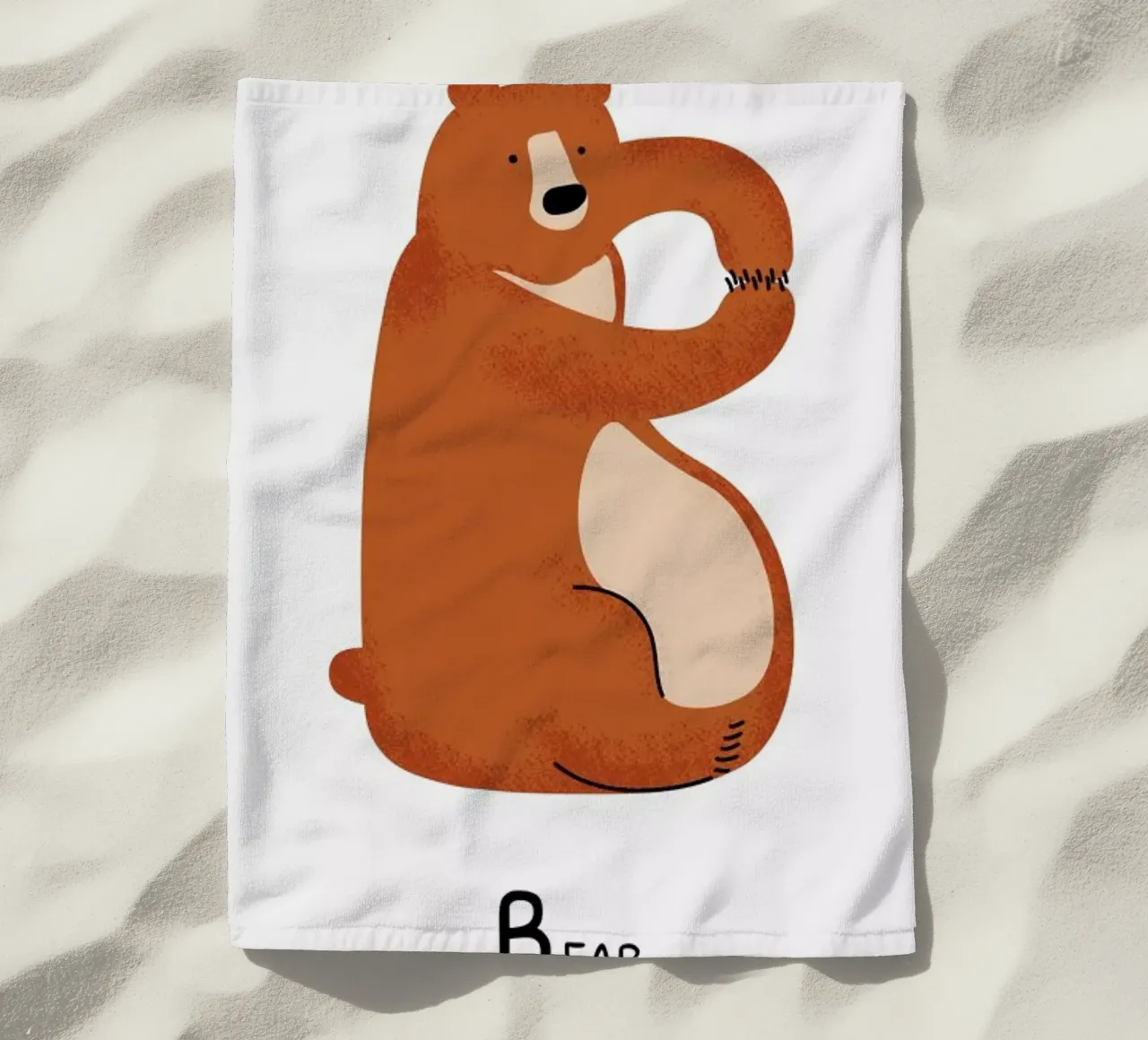 B for Bear telo mare da Little Flourishes