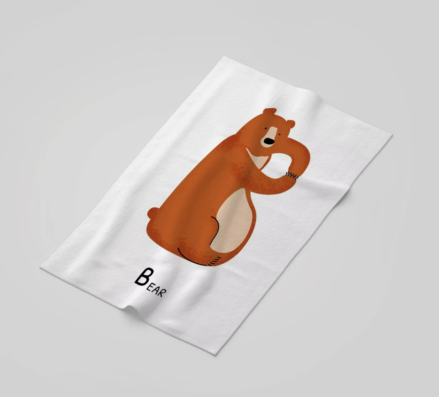 B for Bear telo mare da Little Flourishes