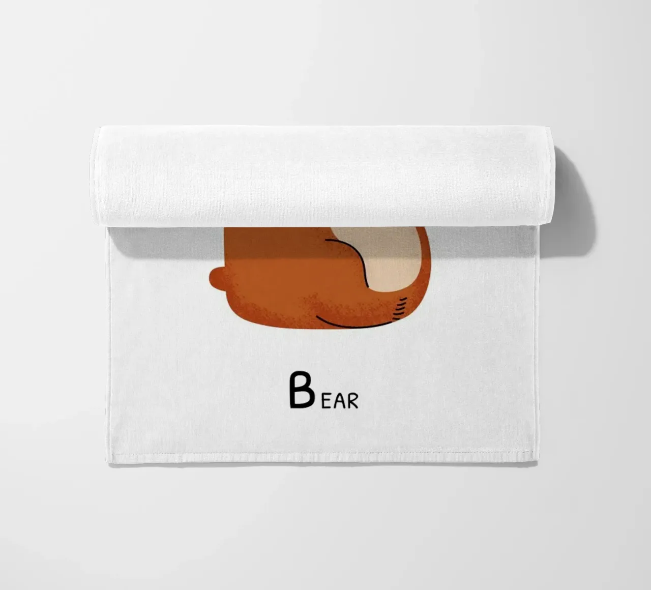 B for Bear beach towel by Little Flourishes