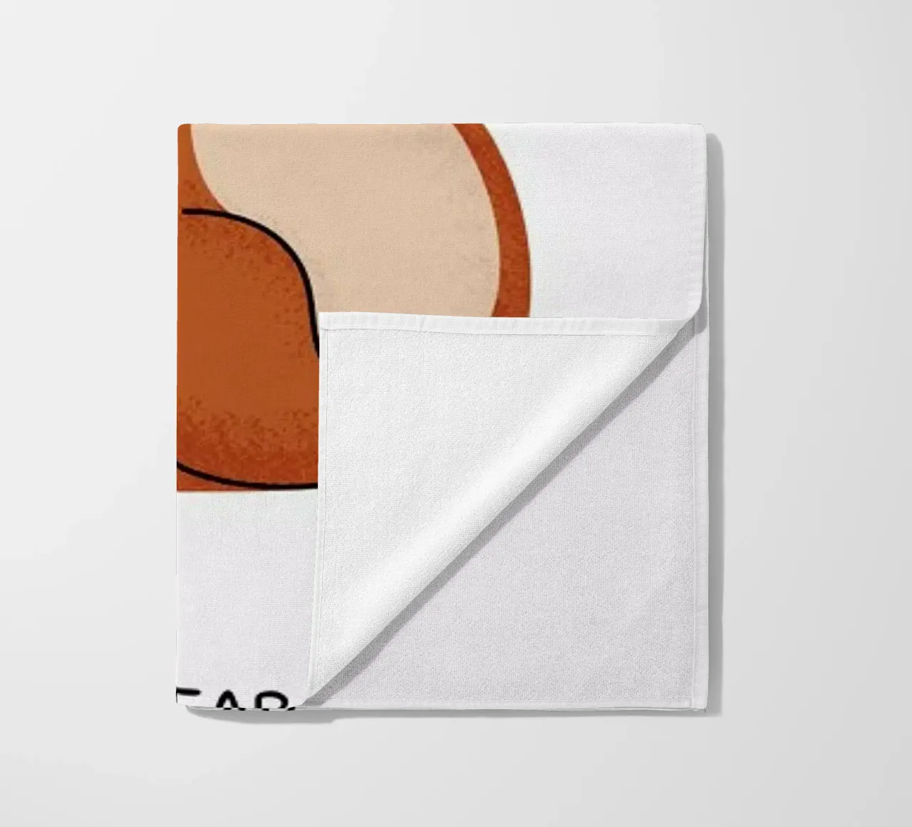 B for Bear beach towel by Little Flourishes
