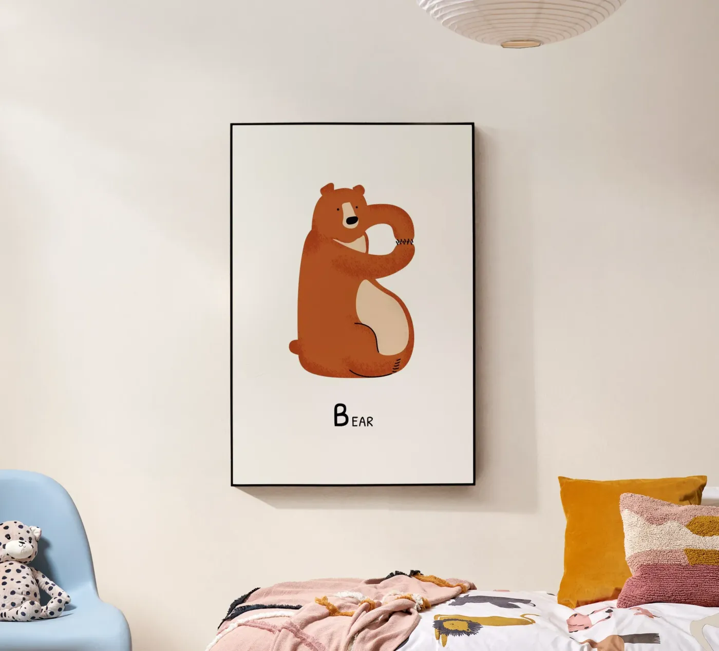 B for Bear Acryl-Glas von Little Flourishes