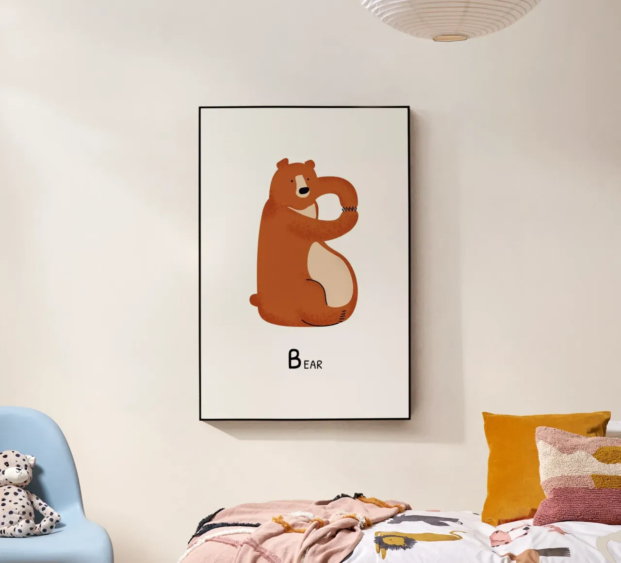 B for Bear plexiglass da Little Flourishes