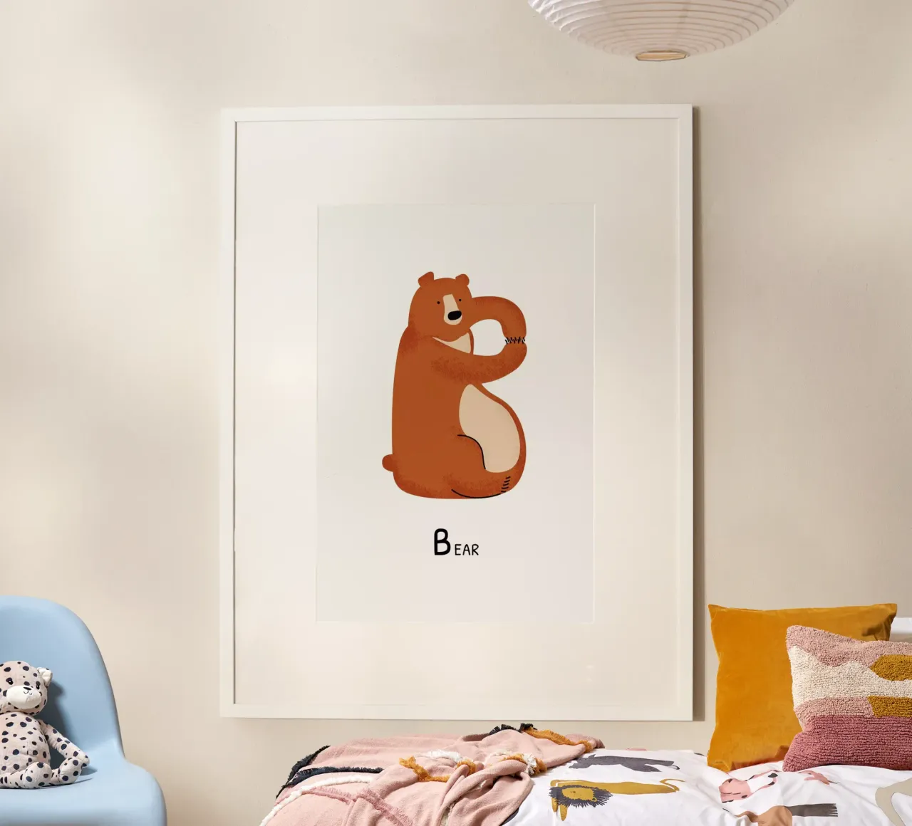 B for Bear poster da Little Flourishes