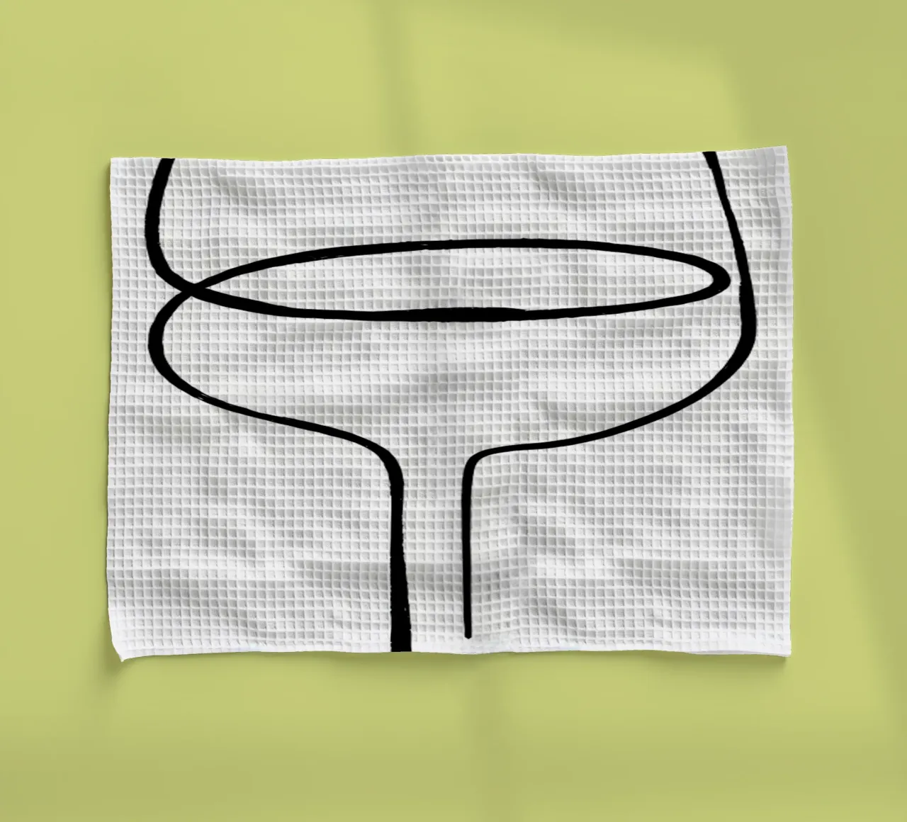 Elegant Glass of Wine tea towel by Aiden Garcia
