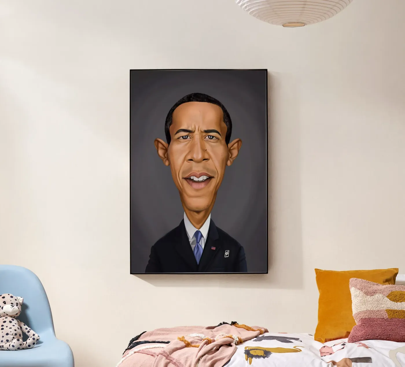 Barrack Obama plexiglass da Rob Art | Illustration