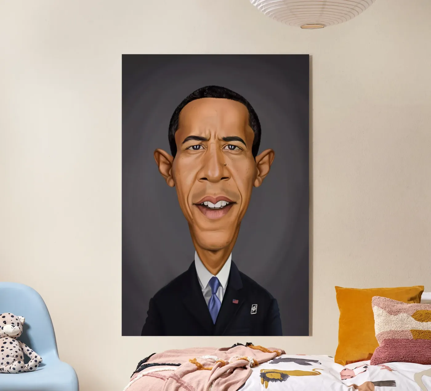 Barrack Obama plexiglass da Rob Art | Illustration