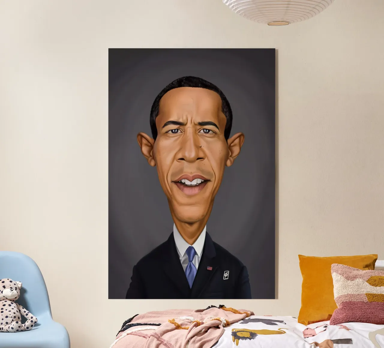 Barrack Obama plexiglass da Rob Art | Illustration