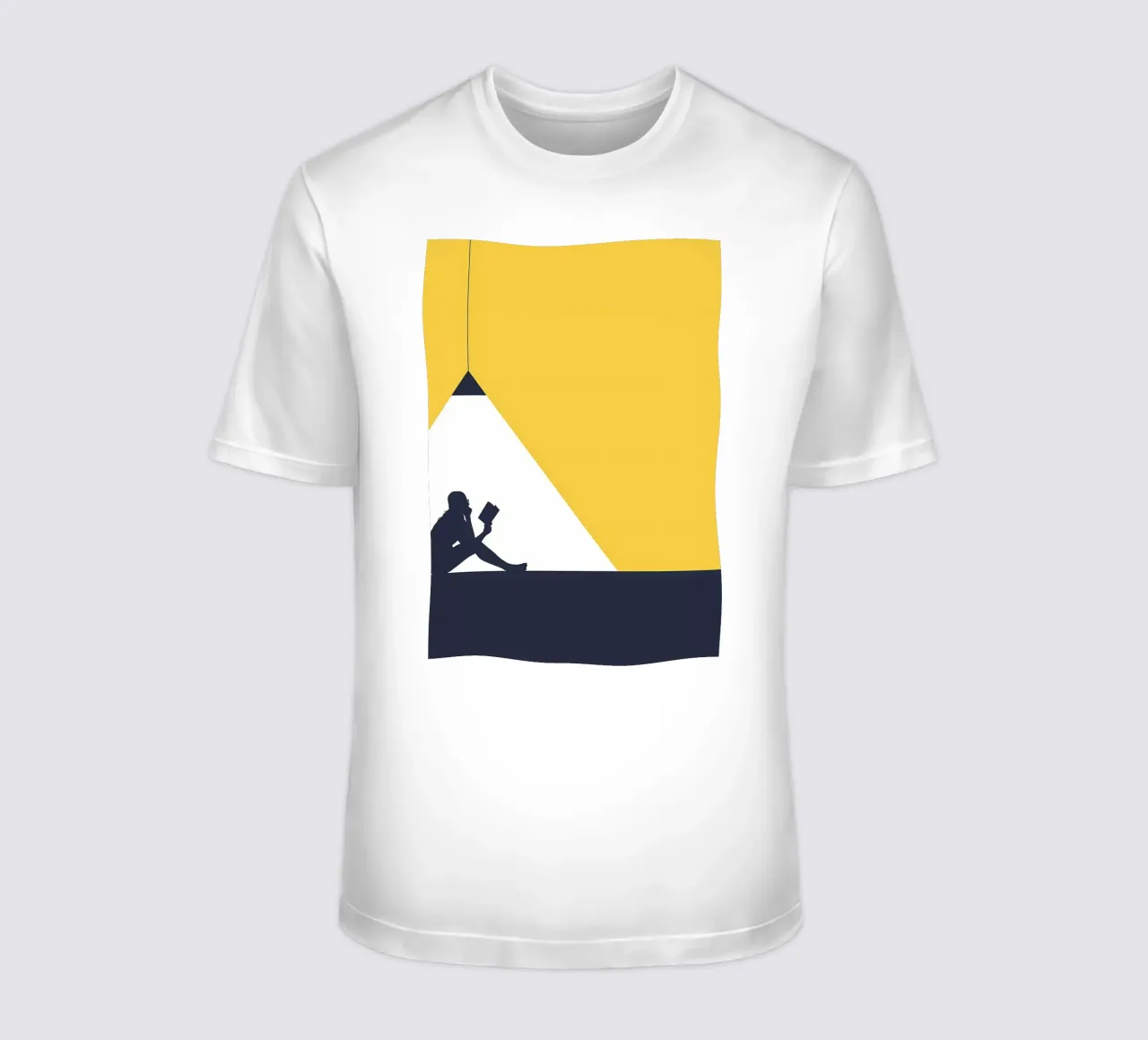 Silhouette de lecture sous la lumière t-shirt de Aiden Garcia