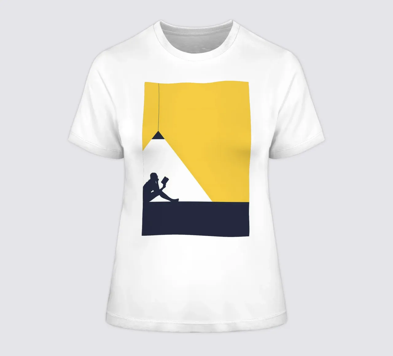 Silhouet Lezen onder Licht dames t-shirt getailleerd van Aiden Garcia