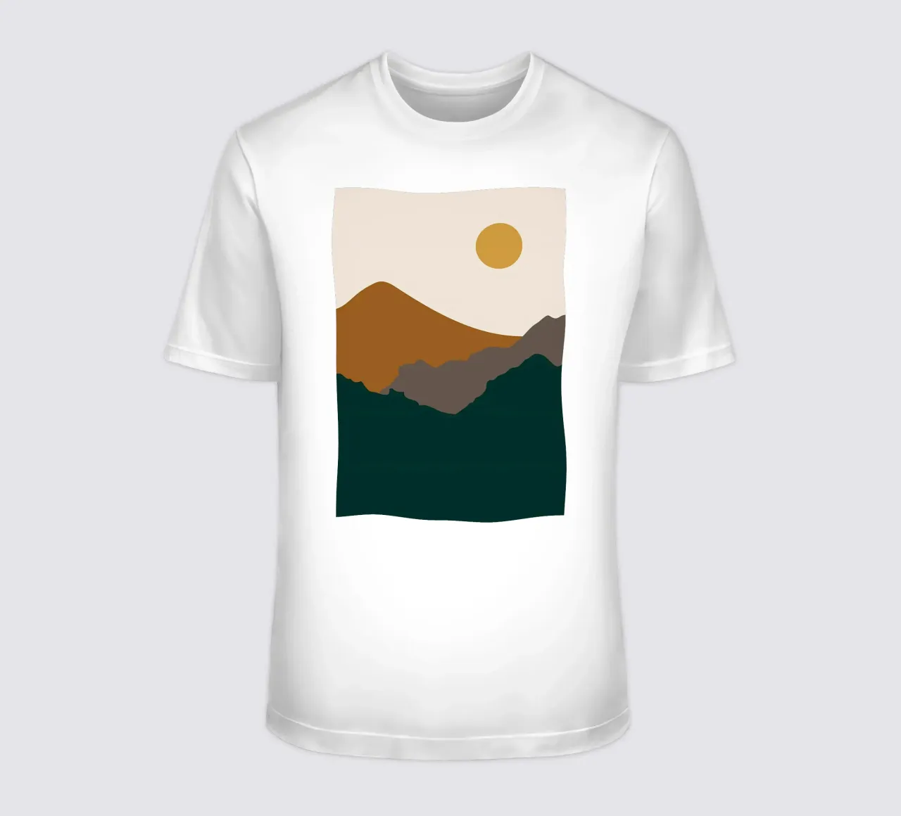 Natuur Landschap v5 t-shirt van Bartosz Powalka