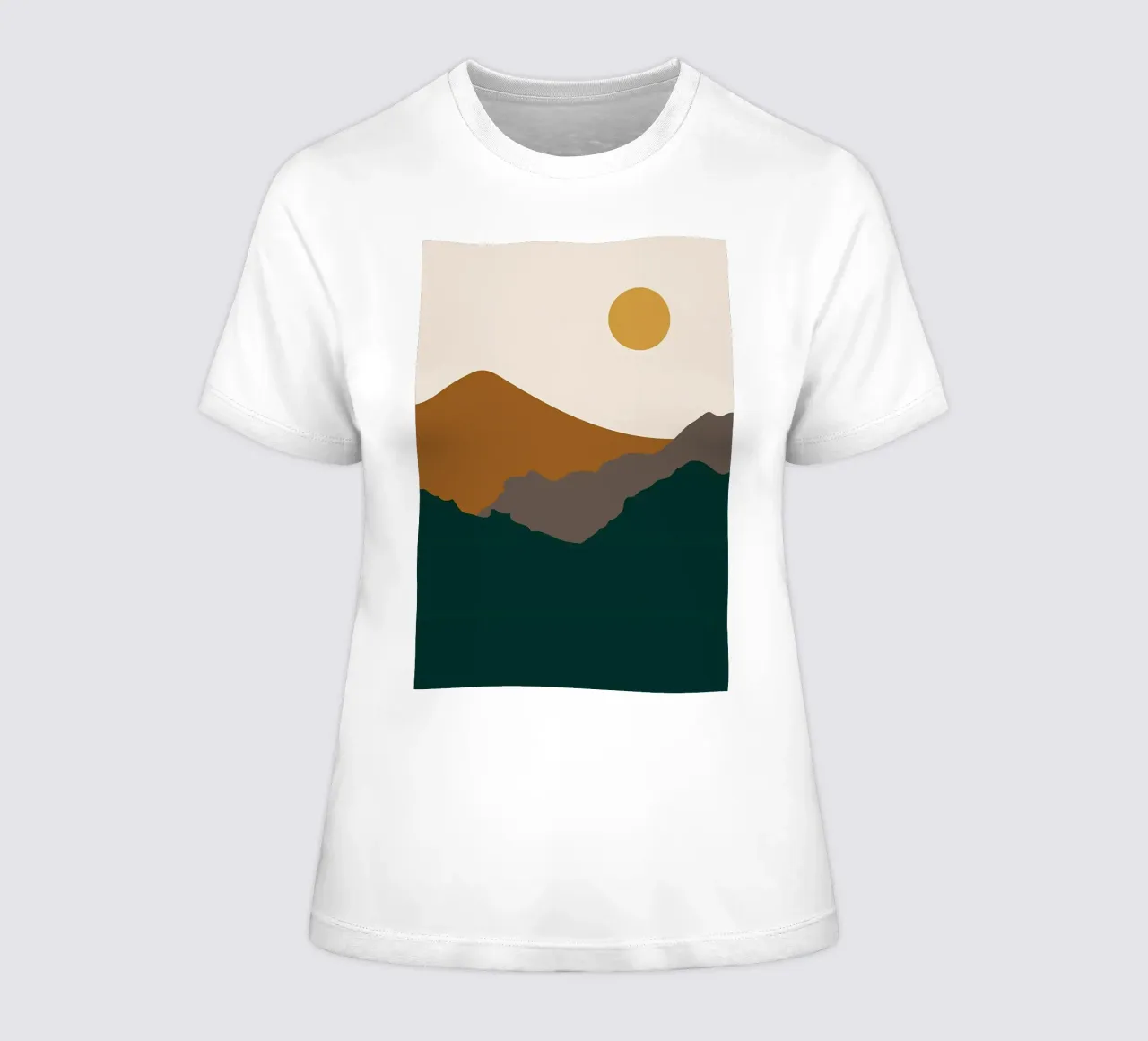 Nature Landscape v5 women's fitted t-shirt by Bartosz Powalka