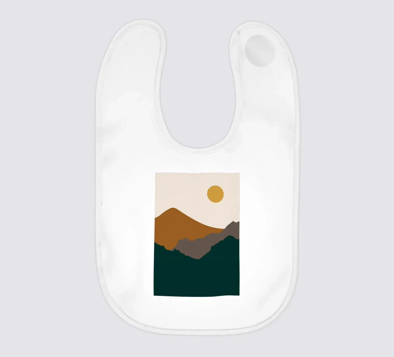 Nature Landscape v5 baby bib by Bartosz Powalka