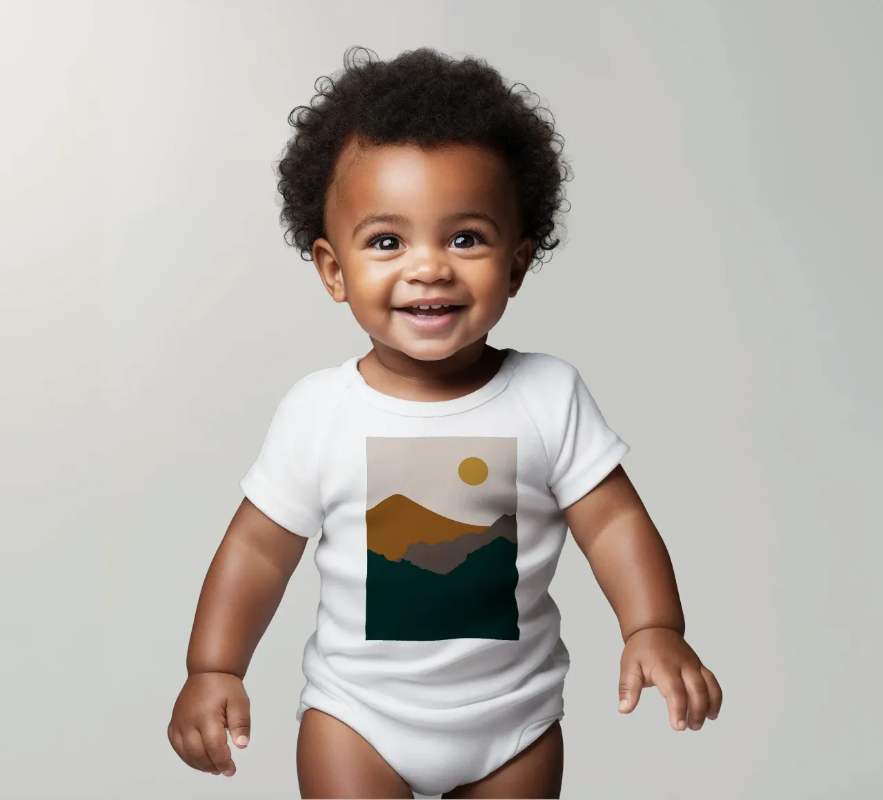 Natur Landschaft v5 Kurzarm Babybody von Bartosz Powalka
