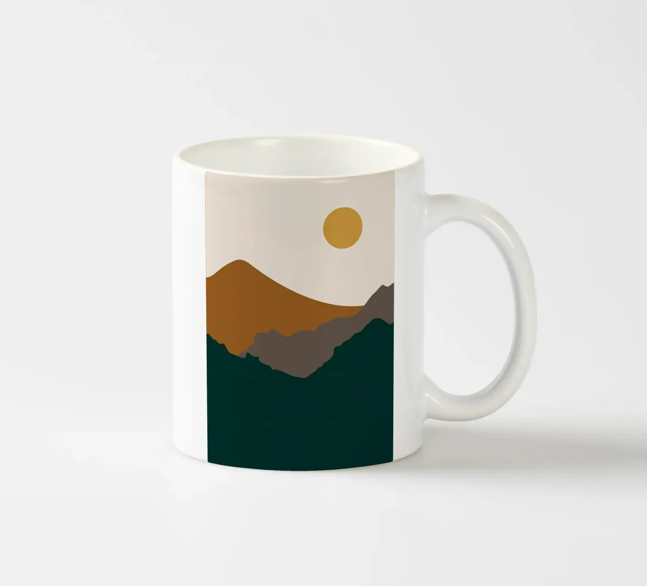 Paesaggio naturale v5 tazza in ceramica da Bartosz Powalka