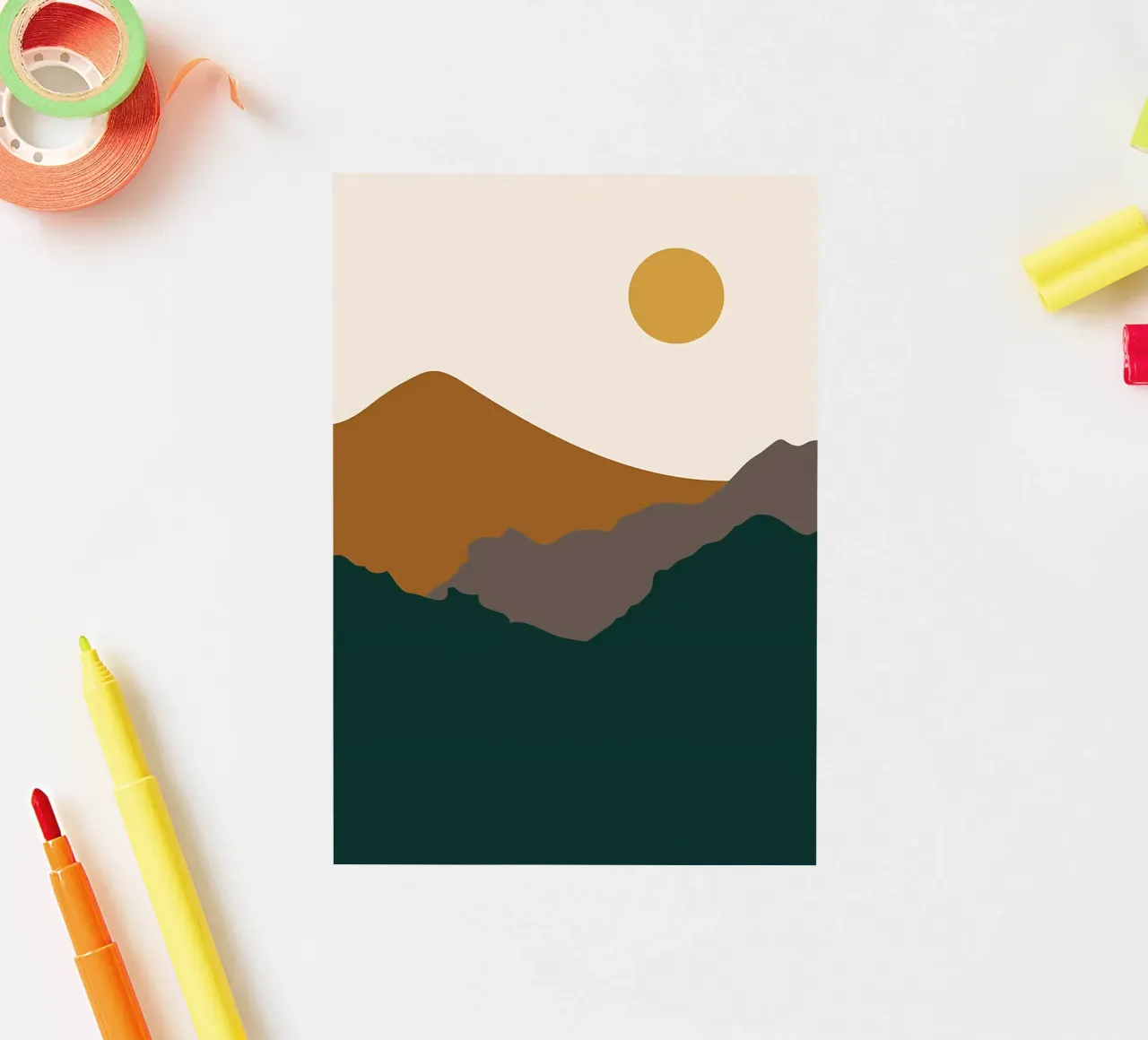 Nature Landscape v5 sticker by Bartosz Powalka