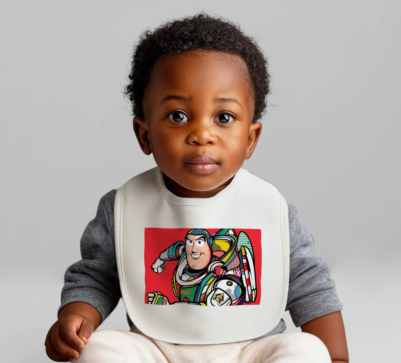 Buzz Lightyear baby bib by Van Orton Design