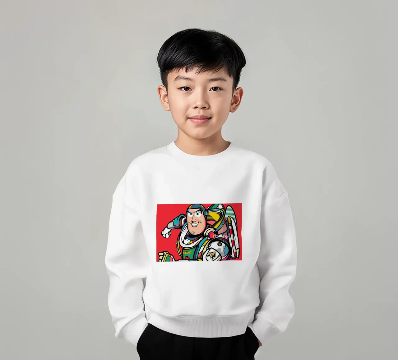 Buzz Lightyear felpa bambino da Van Orton Design