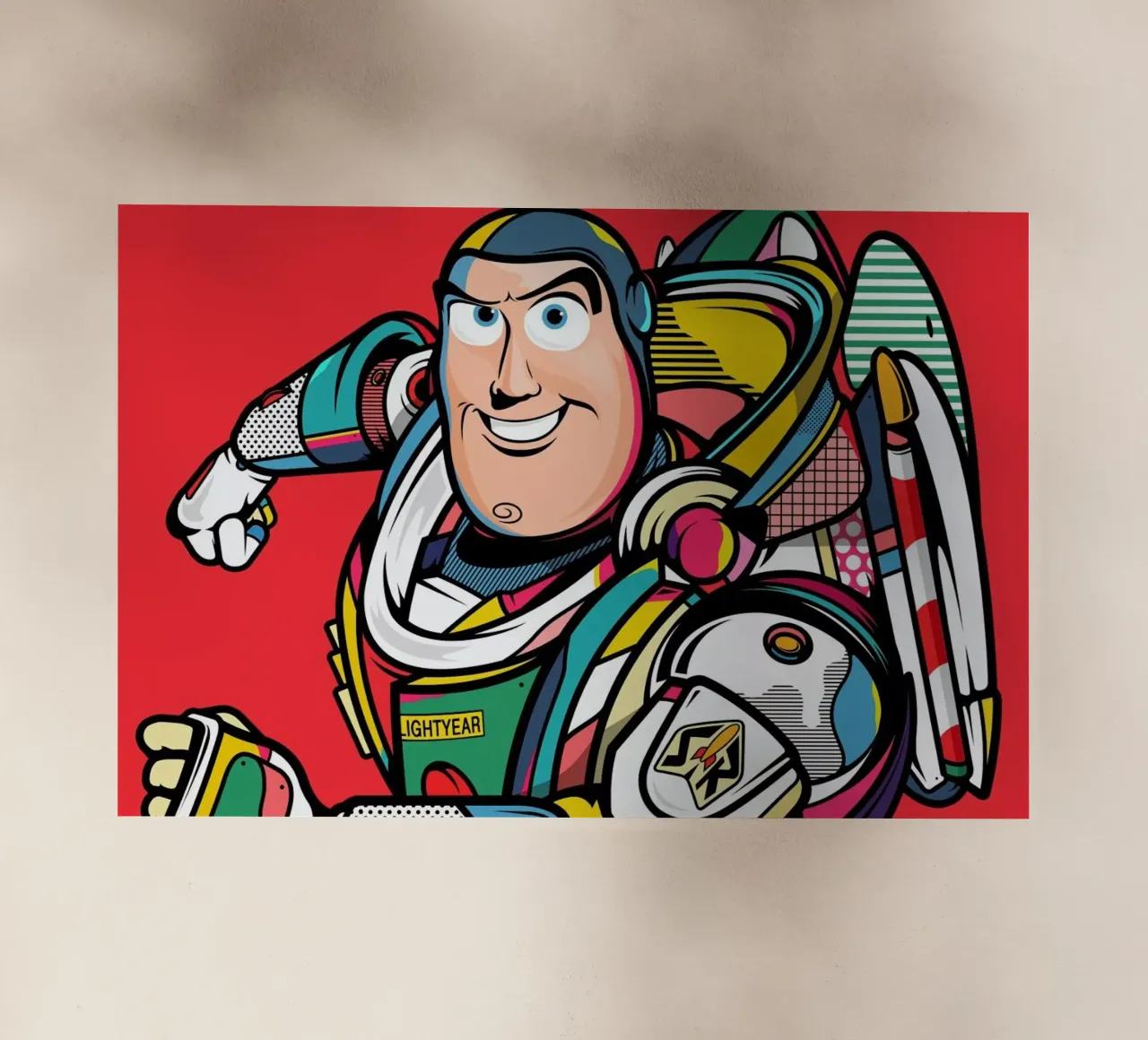 Buzz Lightyear pellicola backlit da Van Orton Design