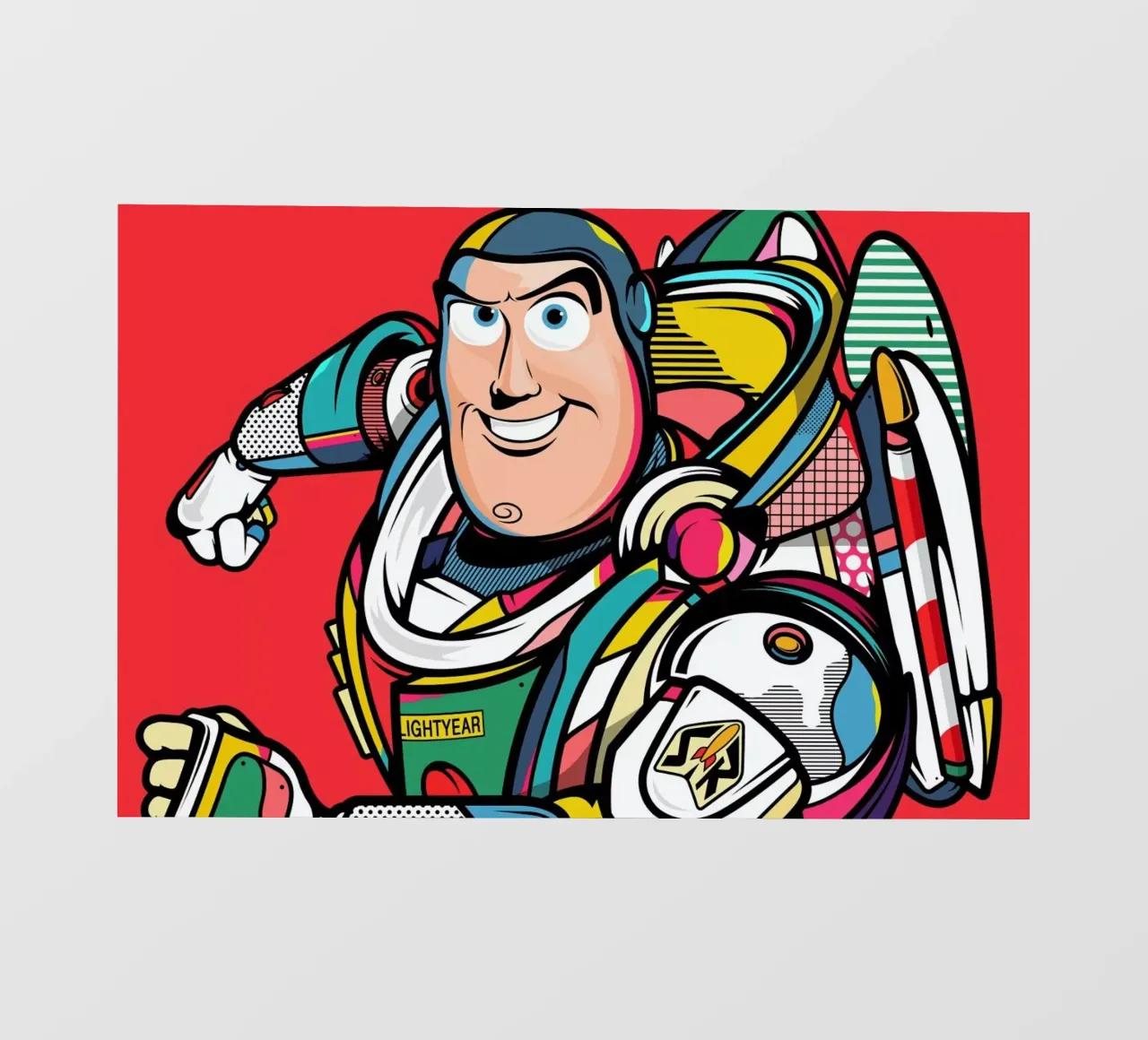 Buzz Lightyear pellicola backlit da Van Orton Design