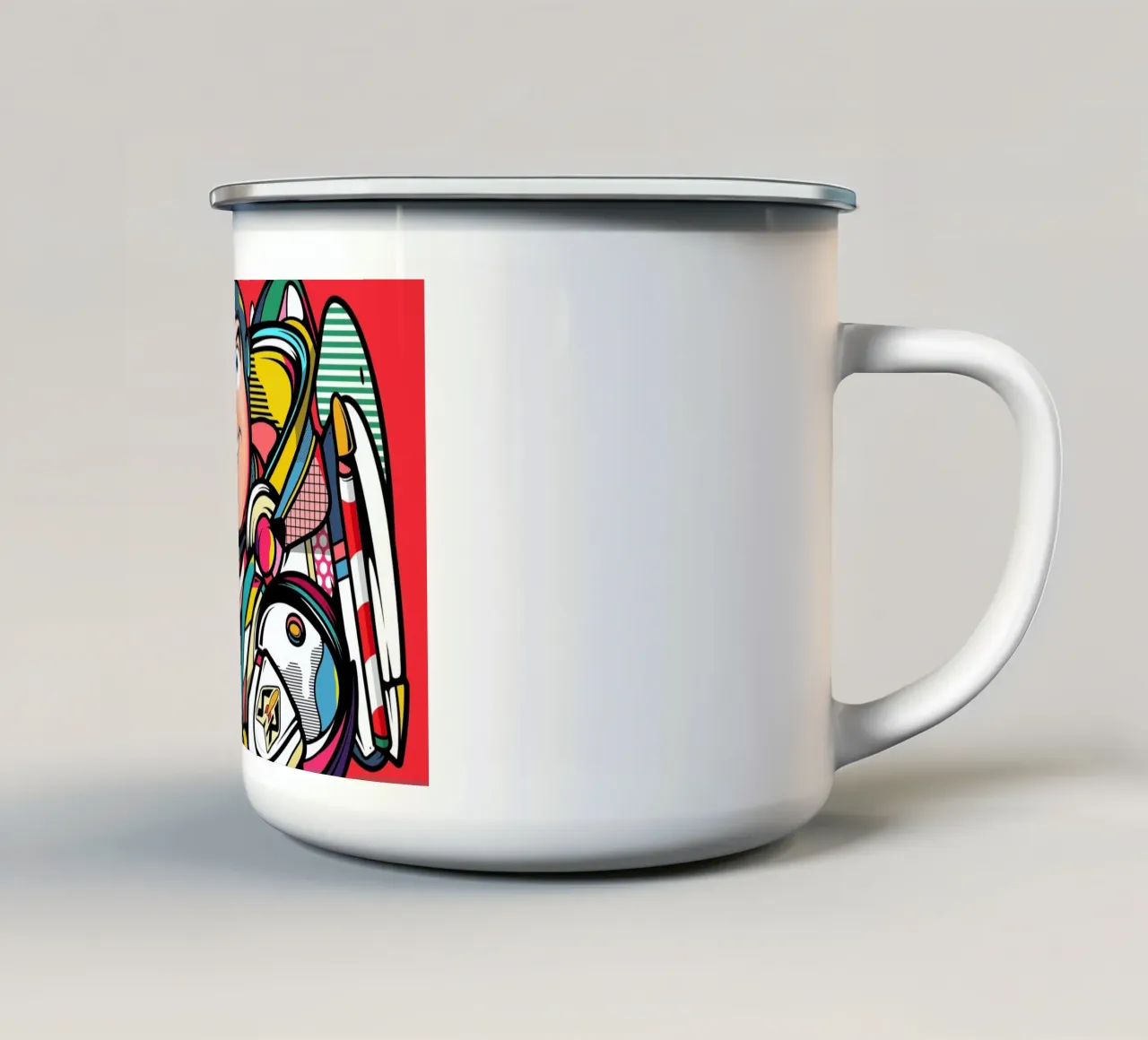 Buzz Lightyear tazza in smalto da Van Orton Design
