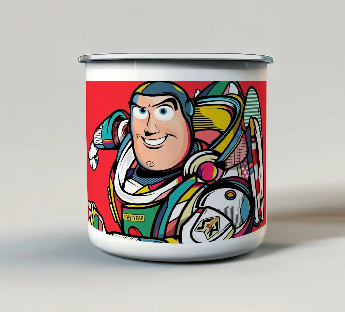 Buzz Lightyear enamel mug by Van Orton Design