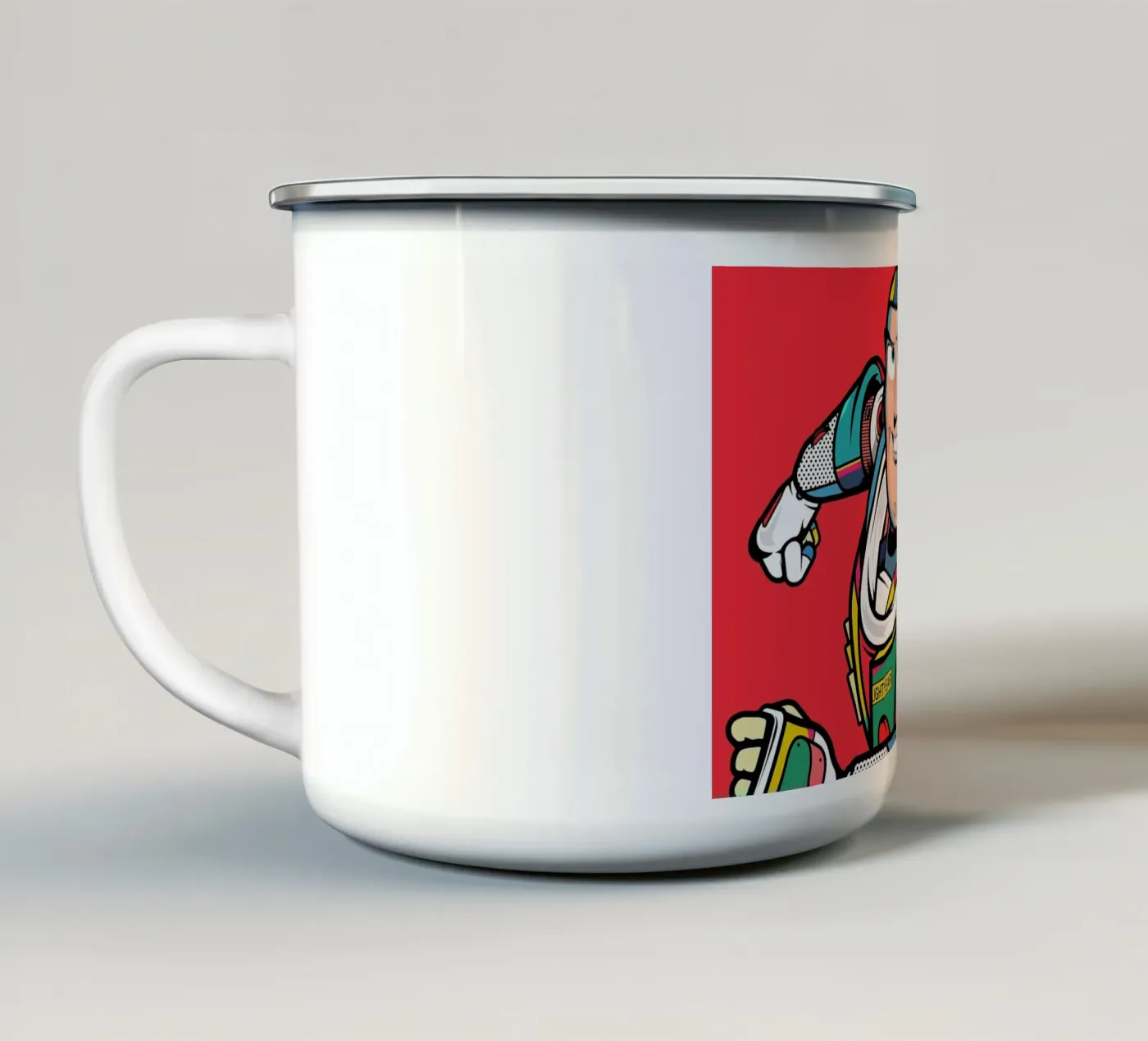 Buzz Lightyear enamel mug by Van Orton Design