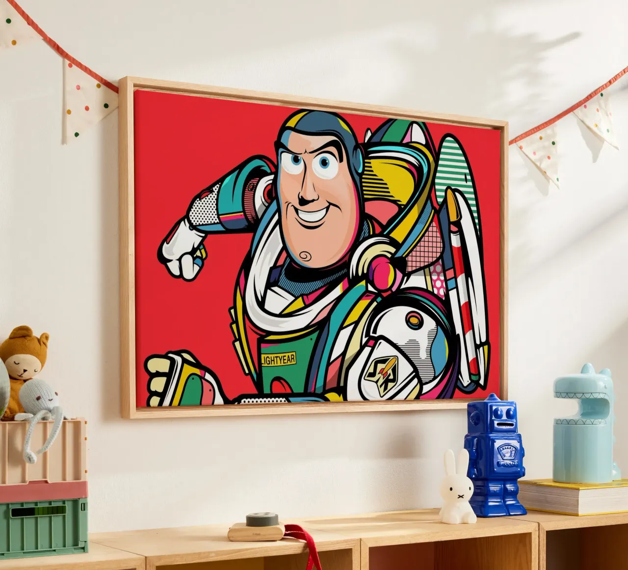 Buzz Lightyear tela con Cornice a cassetta da Van Orton Design