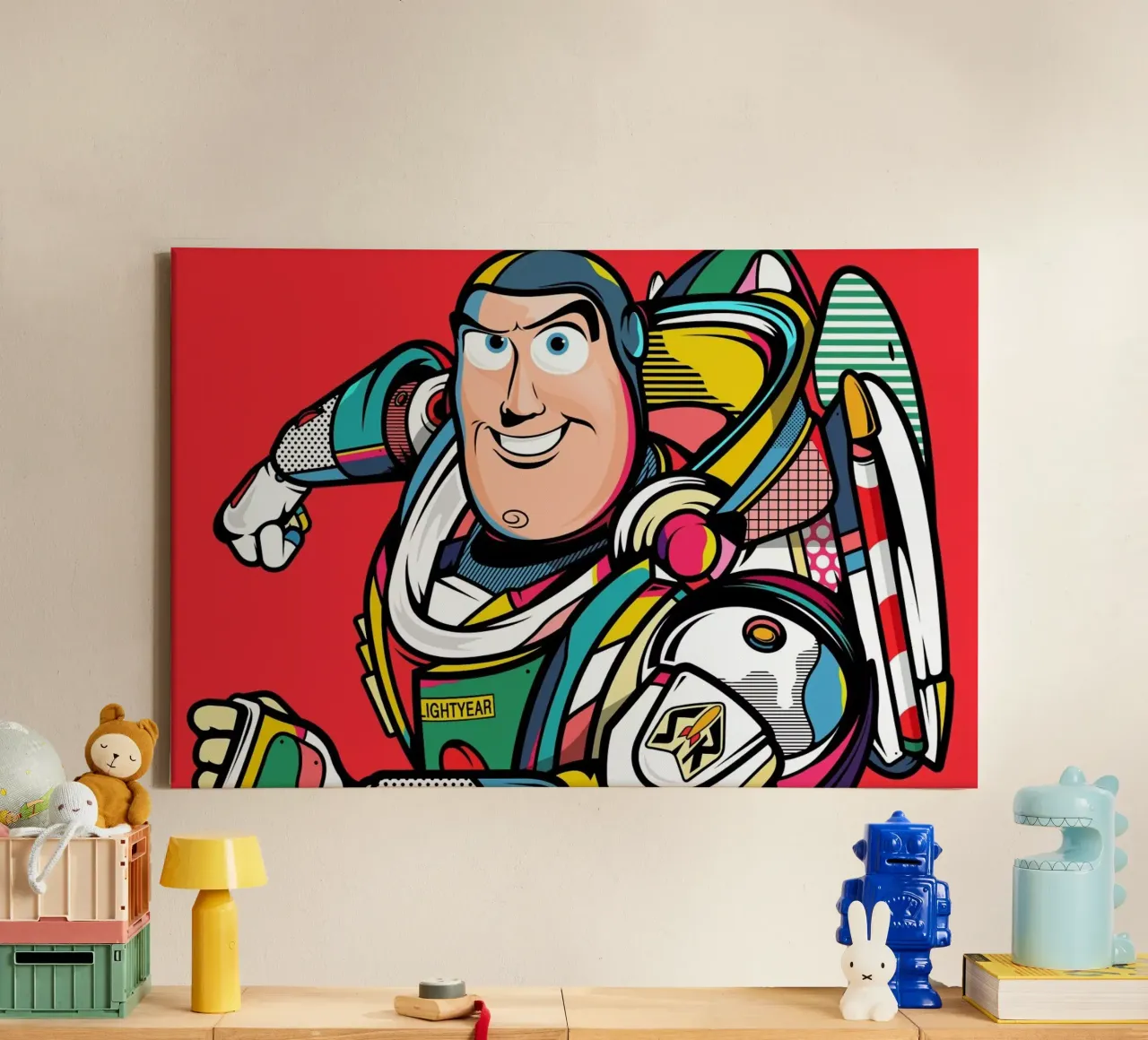 Buzz Lightyear tela con Cornice a cassetta da Van Orton Design