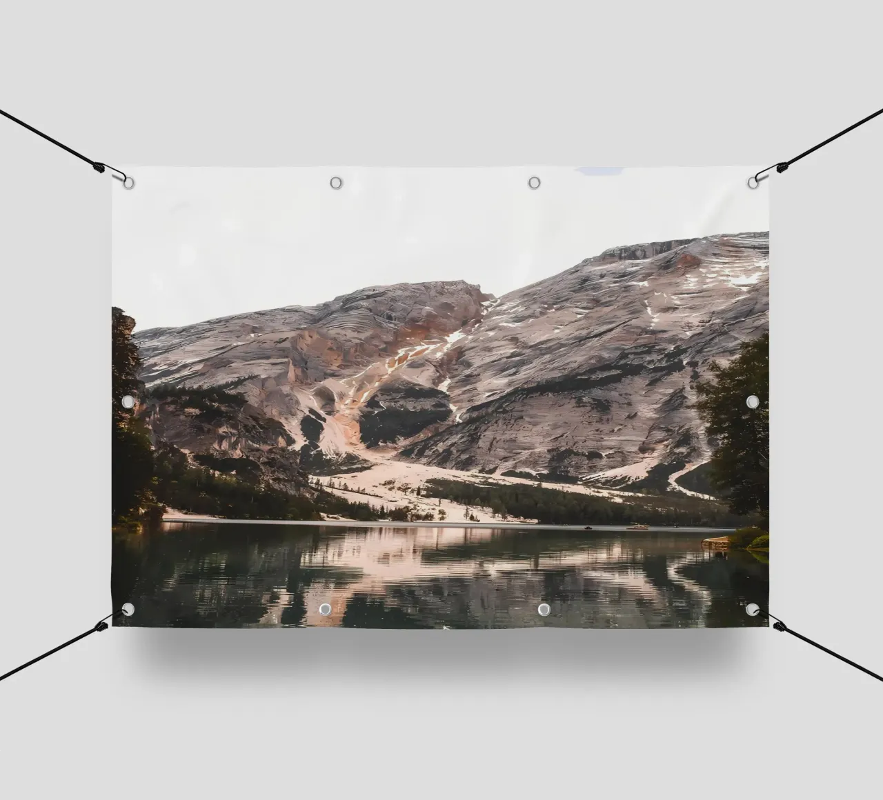 Mountain reflection lake pvc cover by Matthew Katz