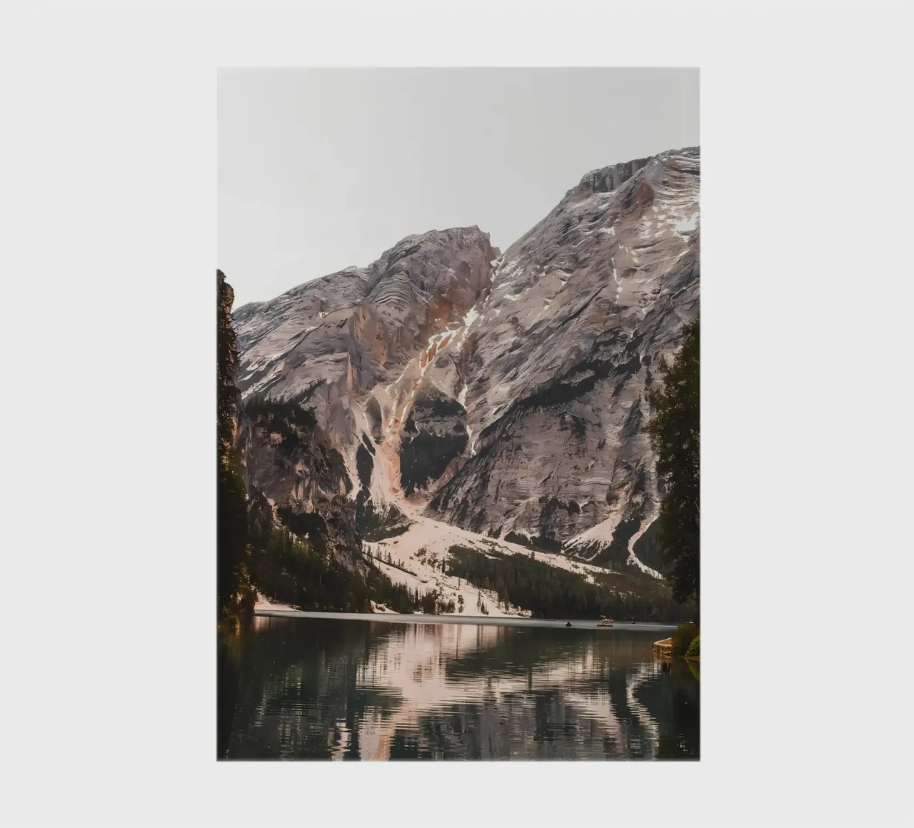 Mountain reflection lake notebook by Matthew Katz