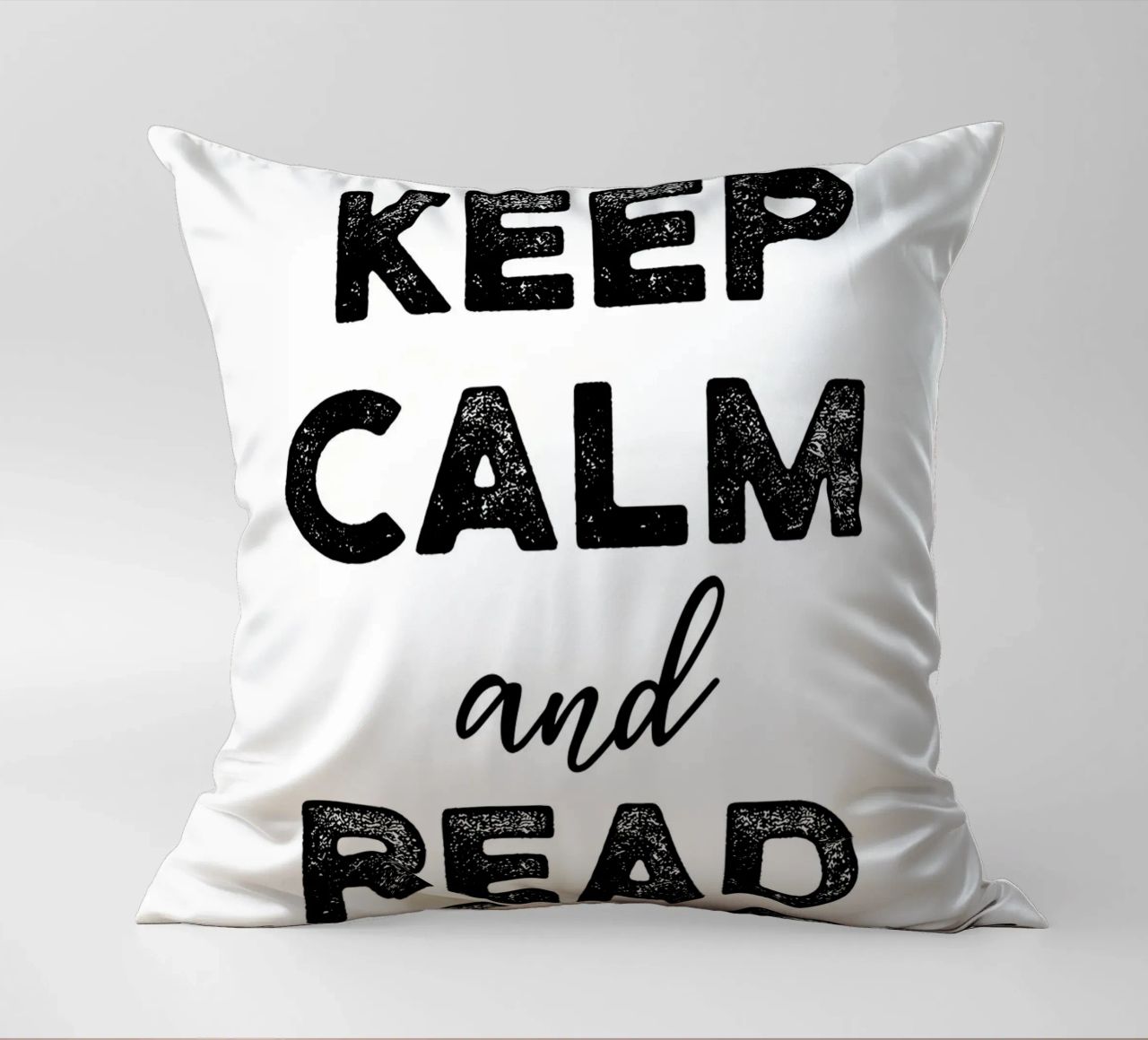 Mantenere la calma e leggere cuscino da Aiden Garcia