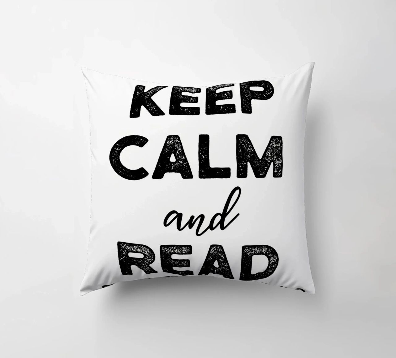 Mantenere la calma e leggere cuscino da Aiden Garcia