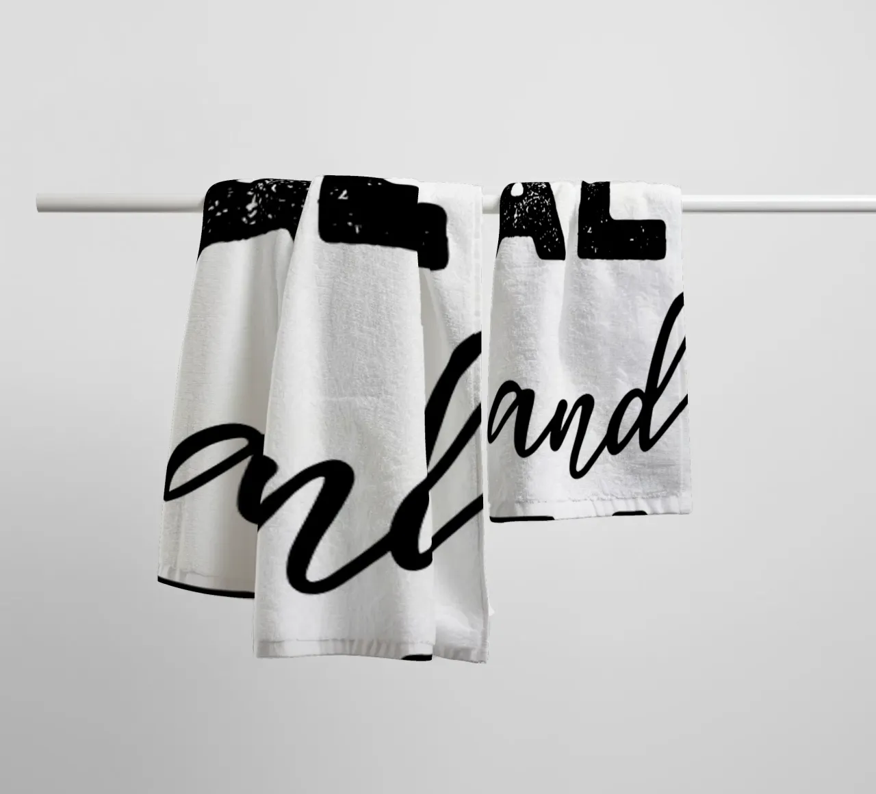 Blijf kalm en lees badhanddoek van Aiden Garcia