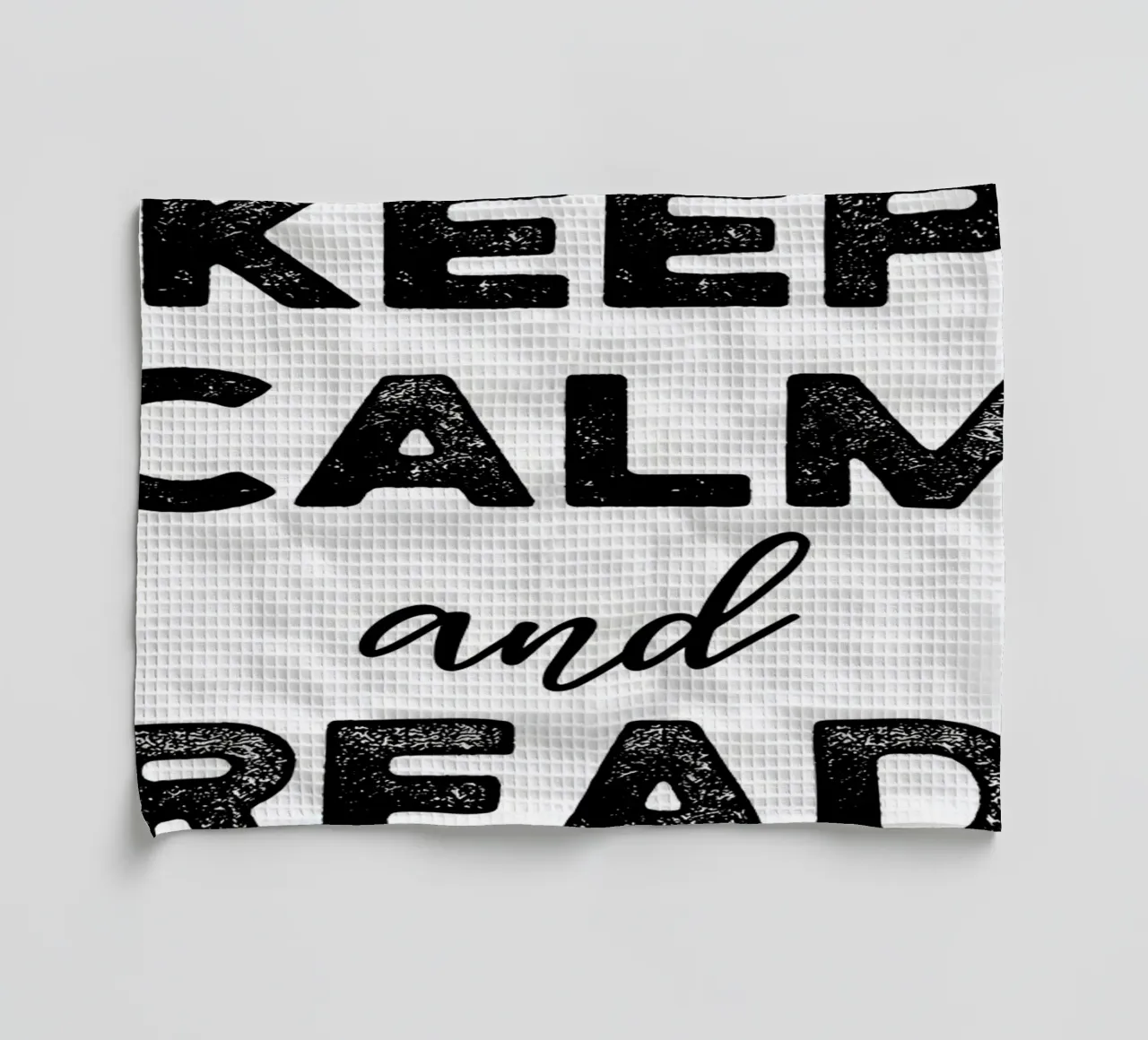 Keep calm and read tea towel by Aiden Garcia