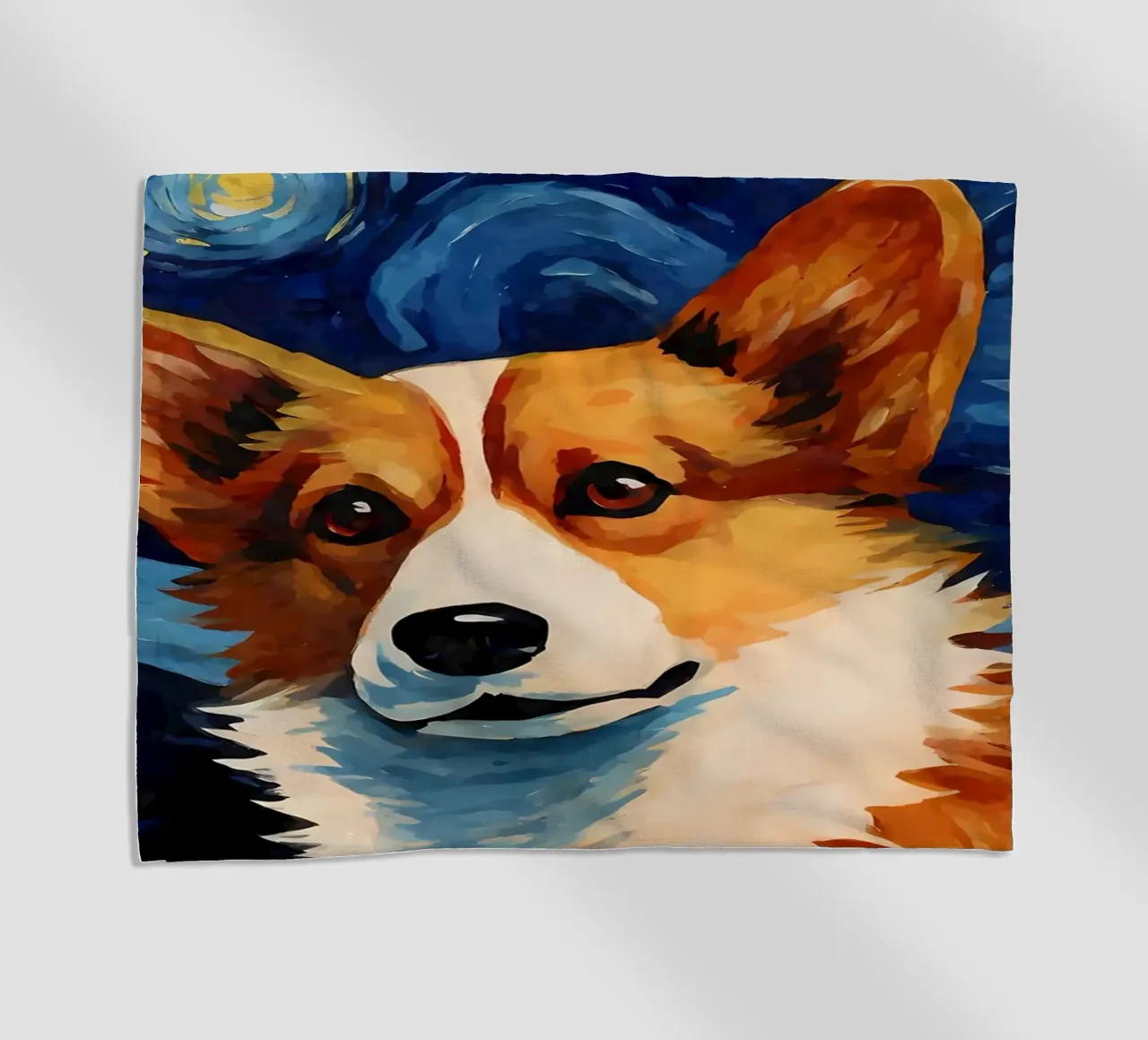 Welsh Corgi Notte stellata telo mare da Adrian Patel