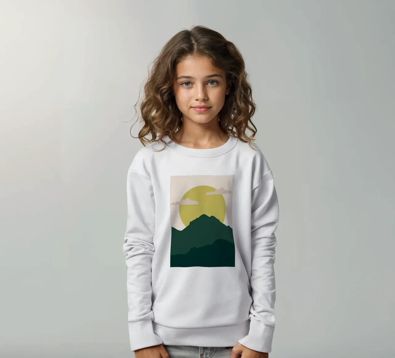 Paesaggio naturale v6 felpa bambino da Bartosz Powalka