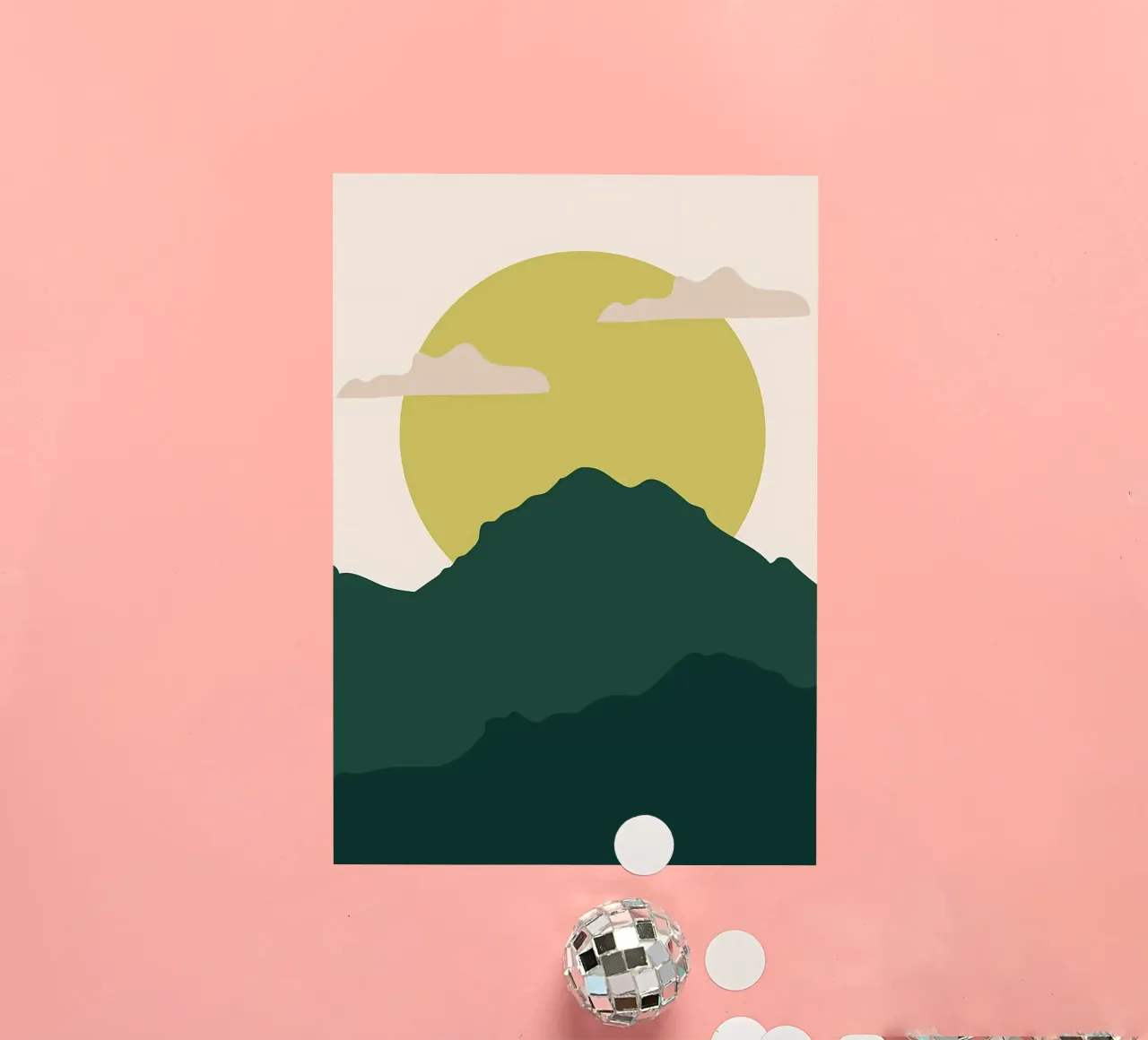 Naturlandschaft v6 Sticker von Bartosz Powalka
