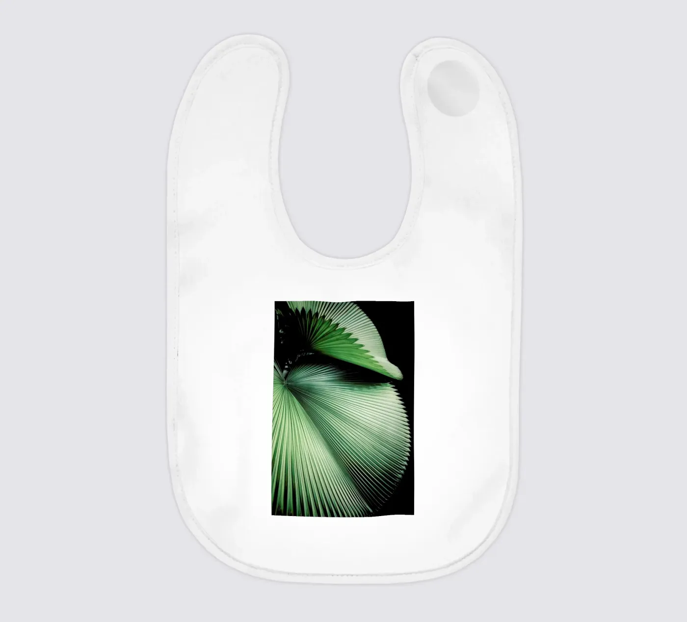 Sharp Palm baby slabbetje van Flora & Fauna