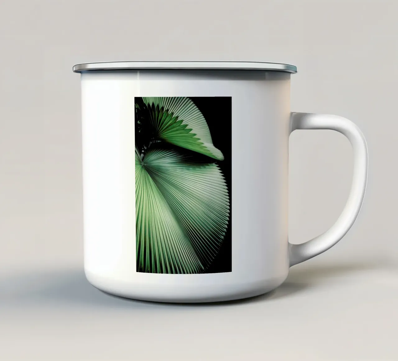 Sharp Palm tazza in smalto da Flora & Fauna