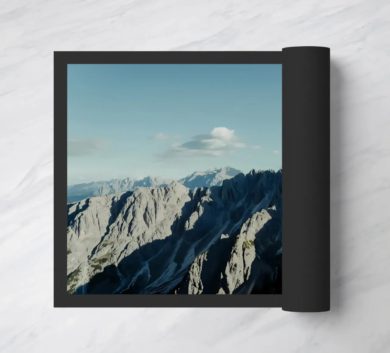 Mountains doormat by Matthew Katz