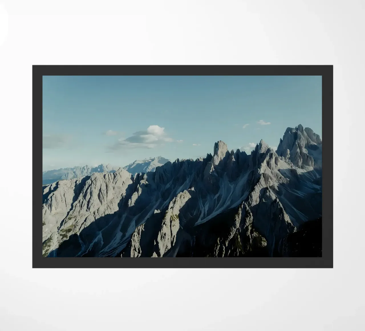 Mountains doormat by Matthew Katz