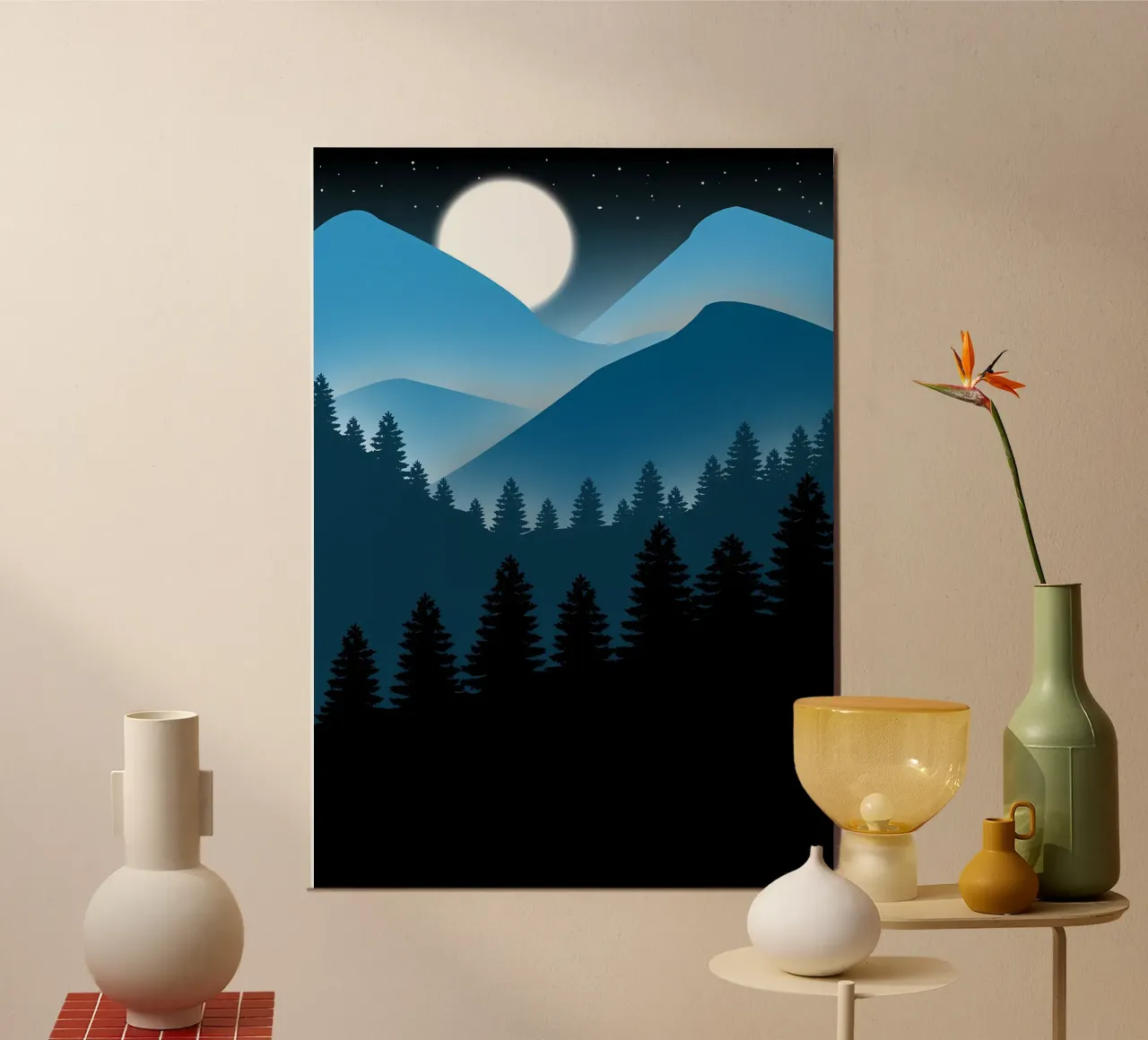 paesaggio piatto notturno carta hahnemühle da Bartosz Powalka
