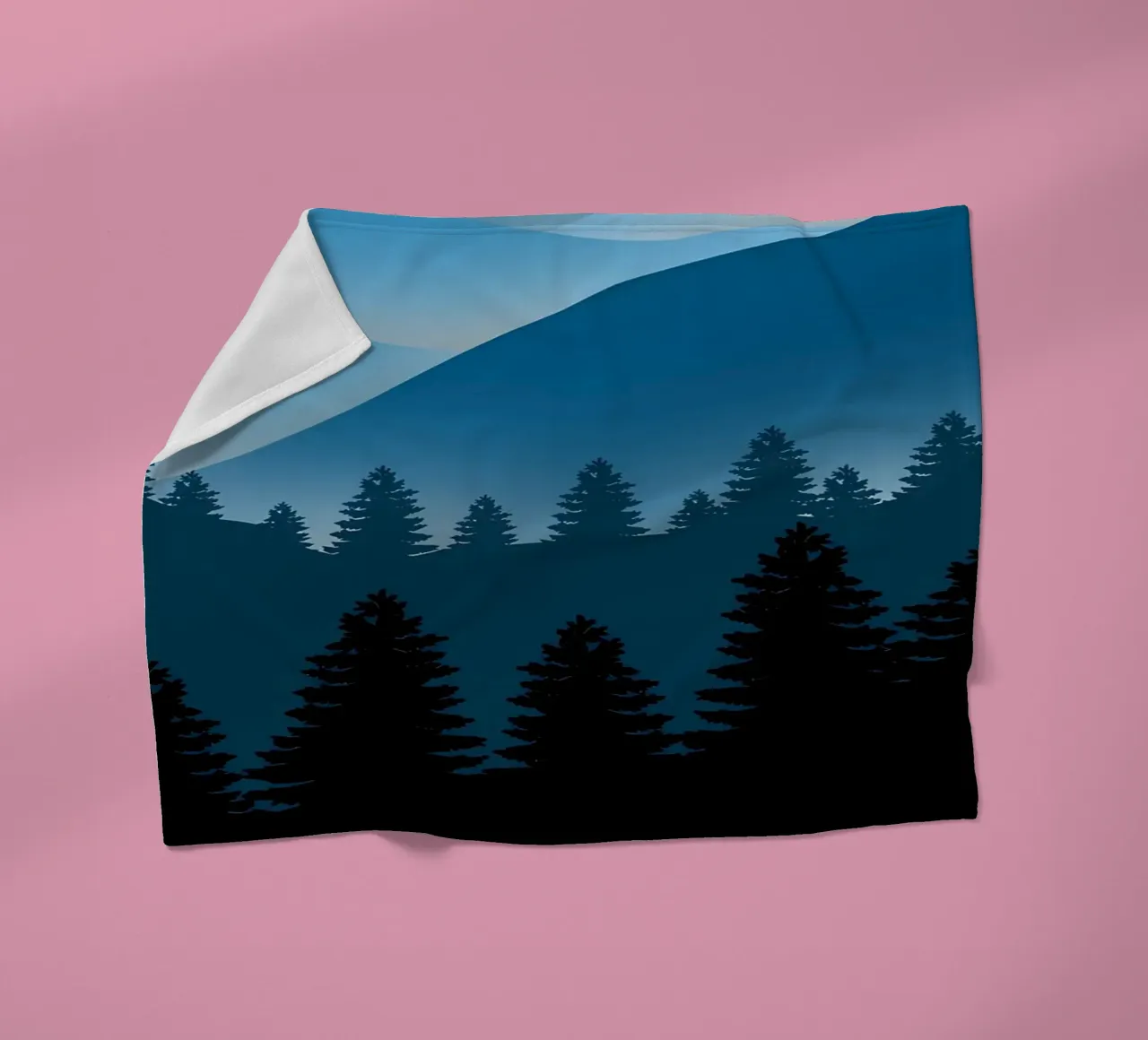 paesaggio piatto notturno coperta in pile da Bartosz Powalka