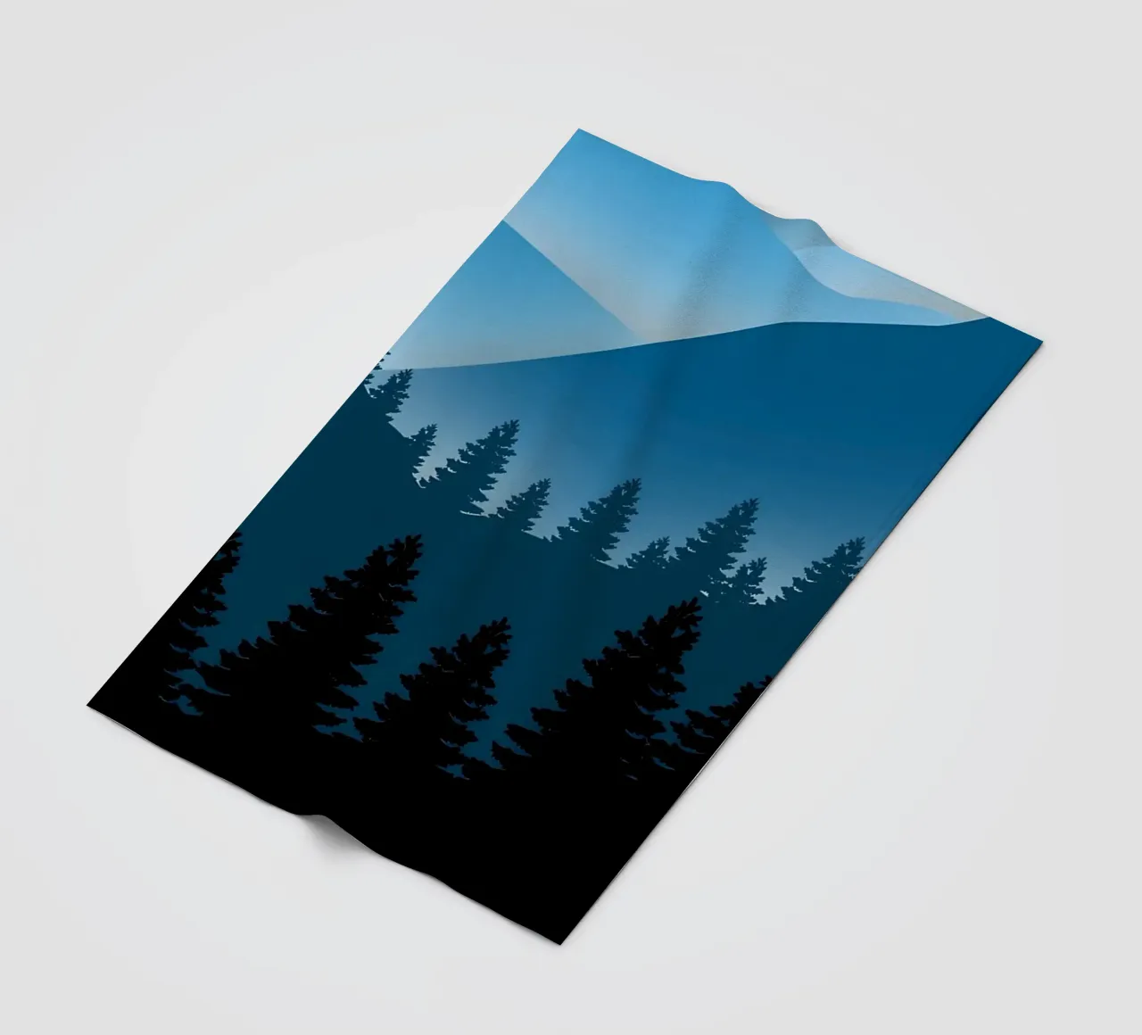 paesaggio piatto notturno coperta in pile da Bartosz Powalka